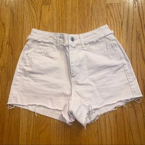 Top shop high rise Jean shorts